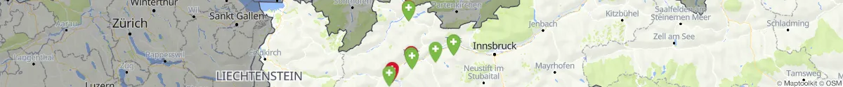 Map view for Pharmacies emergency services nearby Hinterhornbach (Reutte, Tirol)